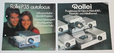 Rollei Dia Projektoren , 2 alte Prospekte , 70 er Jahre - Bild 1 von 2