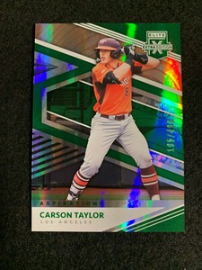 2020 Panini Elite Extra Edition Aspirations Green 195/499 Carson Taylor #137  LA
