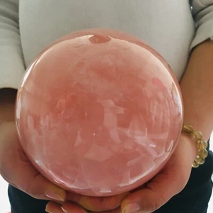 Top 10,45 libbre sfera quarzo rosa naturale sfera cristallo decorazione guarigione - Foto 1 di 14