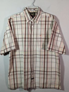 South Pole Authentic Collection braun metallic Y2K Hip Hop Street kariert groß  - Bild 1 von 8