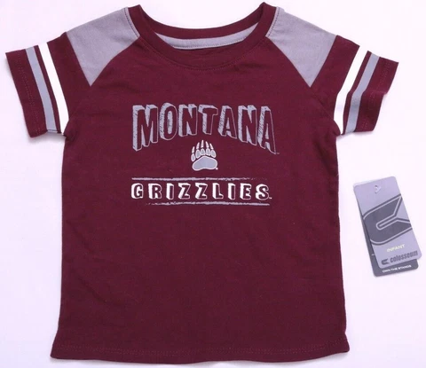 NEW Montana Grizzlies Colosseum Short Sleeve Shirt Toddler Infant 6-12 months Cover