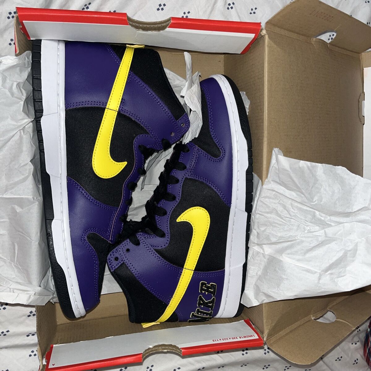 Nike Dunk Premium EMB High Lakers for Sale | Authenticity Nike Dunk Premium EMB High Lakers for Sale | Authenticity