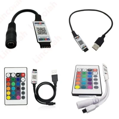 APP RGB BT Smart Controller Controller, 24key IR remote for RGB LED Strip - Image 1 of 4