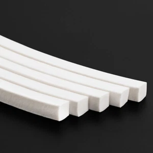 Silicone Foam Square Strip Long:4-30mm Wide:4-30mm White Sealing Sponge Strip - Picture 1 of 5