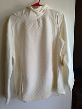 St John's Bay women's juniors white quilted hoodie large