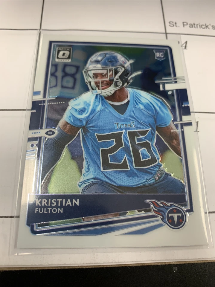 Kristian Fulton 2020 Donruss Optic Base Rookie Card. Titans. - Image 1 of 1