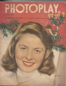 Photoplay magazine December 1949 Ingrid Bergman the Bergman love story - Picture 1 of 12