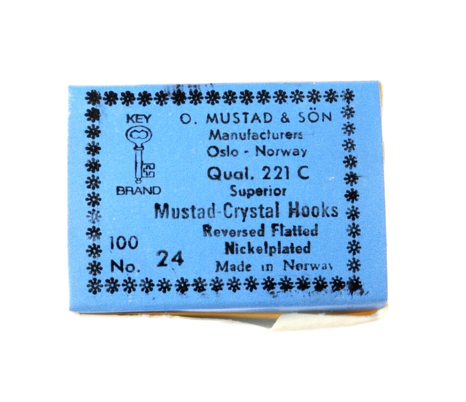 AMI MUSTAD CRYSTAL HOOKS - Ref 221C - Size 10 - 100 pz - GH075