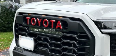 FITS Toyota Sequoia TRD PRO Grill Emblem Decals 2022 2023 2024 2025 2026 - Image 1 of 4