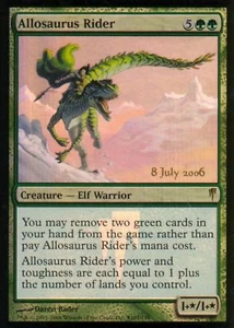 MTG Allosaurus Rider FOIL Coldsnap NM Prerelease Promo L2 - Picture 1 of 1