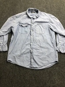 The Man's Shop Lord & Taylor azul algodón chambray con botones talla L - Imagen 1 de 7