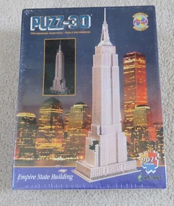 Wrebbit Puzz-3D Empire State Building Sealed 1995 / 902 Pcs. MB Puzzle - Picture 1 of 8