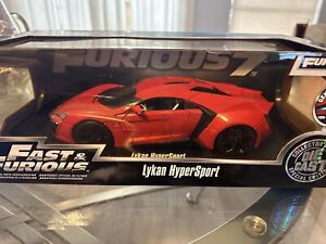 Jada 1:18 Fast and Furious 7 RED Lykan Hypersport  