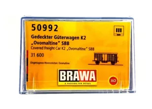 Brawa 50992 H0 Gedeckter Güterwagen K2 "Ovomaltine" SBB Ep. III - Picture 1 of 2