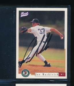 1996 Best #57 Joe Maskivish Augusta Greenjackets Signed Autograph (GO60) SWSW7