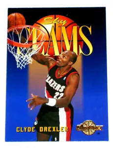 1995-96 Skybox Sky Slams Clyde Drexler Portland Trail Blazers #304 - Picture 1 of 12
