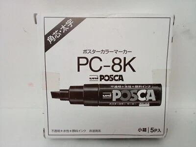 Marcador Uni Posca Bold {blanco-paquete de 5} Foto 1 de 4