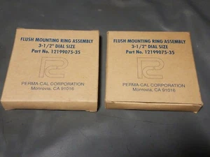 Lote de 2 conjuntos de anillos de montaje empotrado PERMA-CAL 3-1/2" esfera tamaño P/N 12199075-35 - Imagen 1 de 8