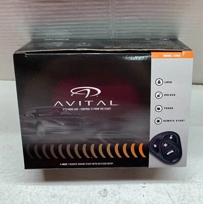 Shop Avital 4105L Remote Start Keyless Entry +Two 4-Button Remotes +1500ft Range - Image 1 of 2
