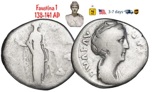 Ancient Roman Empire Coin Silver Faustina 1 138 141 AD Wife ANTONINUS PIUS#32460 - Picture 1 of 3