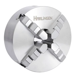 HARLINGEN 5" 4-JAW SELF-CENTER  LATHE CHUCK PLAIN BACK (9713-2102) - Picture 1 of 8