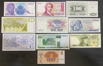 COLLECTION OF 10 EUROPEAN NOTES - ALL UNC - EU SET01 - Image 1 of 2