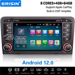 8-Kern Navi DSP Android 12 CarPlay Autoradio DAB+ WiFi BT AUDI A3 S3 RS3 RNSE-PU - Bild 1 von 12