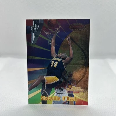 1998-99 Bowman's Best Best Performances Shaquille Oneal #95 - Los Angeles Lakers - Image 1 of 2