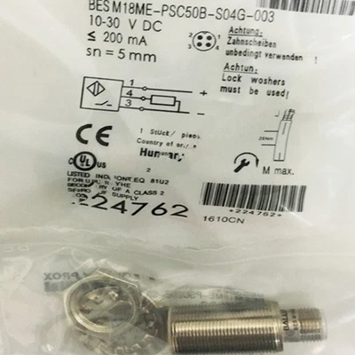 Inductive Sensor For BES00EY BES M18ME-PSC50B-S04G-003 10-30V DC - Image 1 of 3