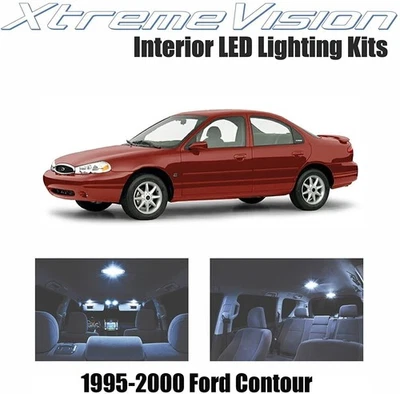 LED interior XtremeVision para Ford Contour 1995-2000 (6 piezas) blanco frío... Foto 1 de 4