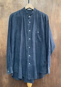ISSEY MIYAKE MEN Navy Shanghai Shirt Made in Japan - Picture 1 of 7