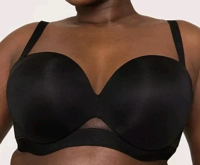 40DDD Multi Way & Strapless Lane Bryant Cacique Comfort Bliss Black Bra Push-Up - Image 1 of 4