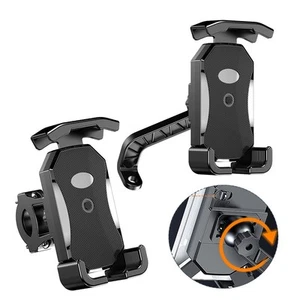 Support t��l��phone portable couleur noire rotation 360 degr��s angle de vision - Photo 1 sur 8
