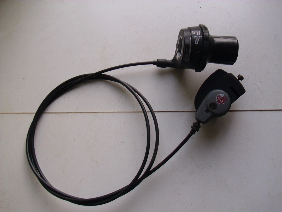 Fahrrad Sachs Super 7 Drehgriff/Drehgriffschalter Schaltzug 1500mm+Clickbox - Bild 1 von 1