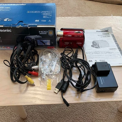 [N. MINT] Panasonic SDR-H80 60GB HDD Handycam Camcorder Red Tested SEE PHOTO #2 - Image 1 of 4
