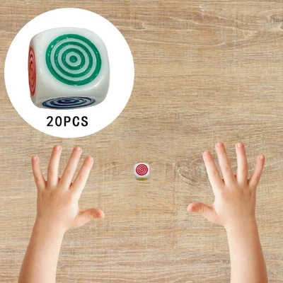 20 Teile Spiel Würfel Set Klassenzimmer Tragbar 16 mm Stapelspiel - Bild 1 von 4