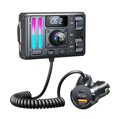 Bluetooth-Kompatibler FM-Transmitter Fürs Auto PD20W QC3.0 USB--Autoadapter6789 - Bild 1 von 4