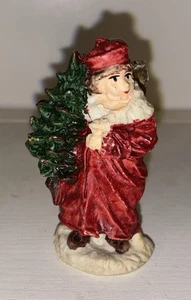 Vtg Small Angel Christmas Tree Figurine Red Vintage Miniature 2.75” Tall - Picture 1 of 6