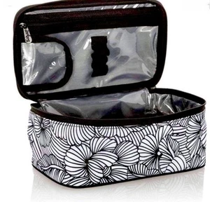 Thirty One Glamour Case Toiletry Makeup Bag Garden Sketch 31 NEW - Picture 1 of 4