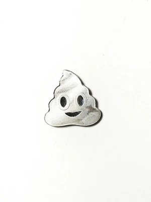 Barra de plata fina Poop Emoji 1 gramo .999 💩 Foto 1 de 4