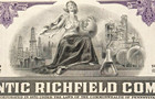 Vintage Atlantic Richfield Company Stock Certificate ⛽ ARCO Oil Americana