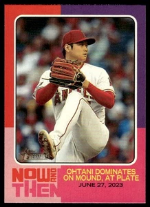 2024 Topps Heritage Shohei Ohtani #NAT-8 Now & Then Insert Angels - Bild 1 von 2