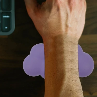  2 Pcs Poggiapolso Tastiera Poggiapolsi Per Resto Del Da Scrivania - Immagine 1 di 4