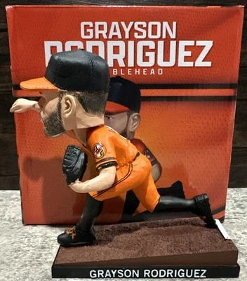 Camiseta deportiva naranja 2025 Grayson Rodriguez SGA Bobblehead Baltimore Orioles nueva en caja Foto 1 de 4