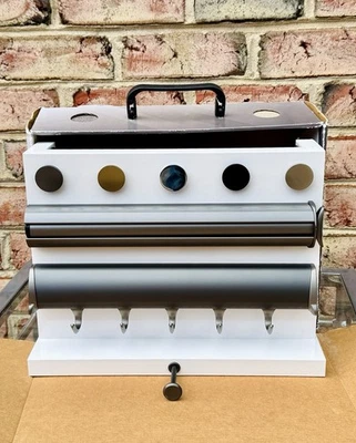 TAG Hardware Designer Juego de Muestras Utilizable 5 Ganchos Valet Tie Rack Armario Organizador Foto 1 de 4