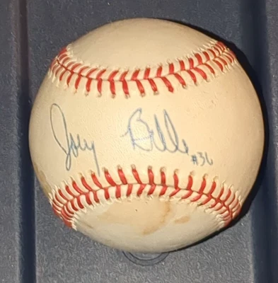 Albert Joey Belle Signed Official Rawlings American League Baseball Indians PSA - Image 1 of 3
