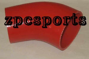 2-1/2" to 2-1/4 Inch 45 Degree Silicone Pipe Intercooler Coupler Hose Turbo, Red - Bild 1 von 1