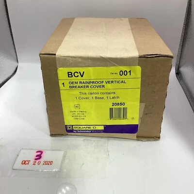 Cubierta de interruptor vertical impermeable SQUARE D BCV serie 001 OEM TOTALMENTE NUEVA Foto 1 de 3