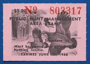 U.S. (FLM05) 1967 Florida Public Hunt Management Area Stamp (MNH) - Picture 1 of 1