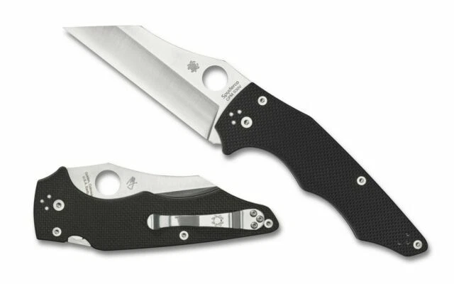 Spyderco C253GP Yojumbo S30v Satin Plain Blade Coarse Black G10 Handles